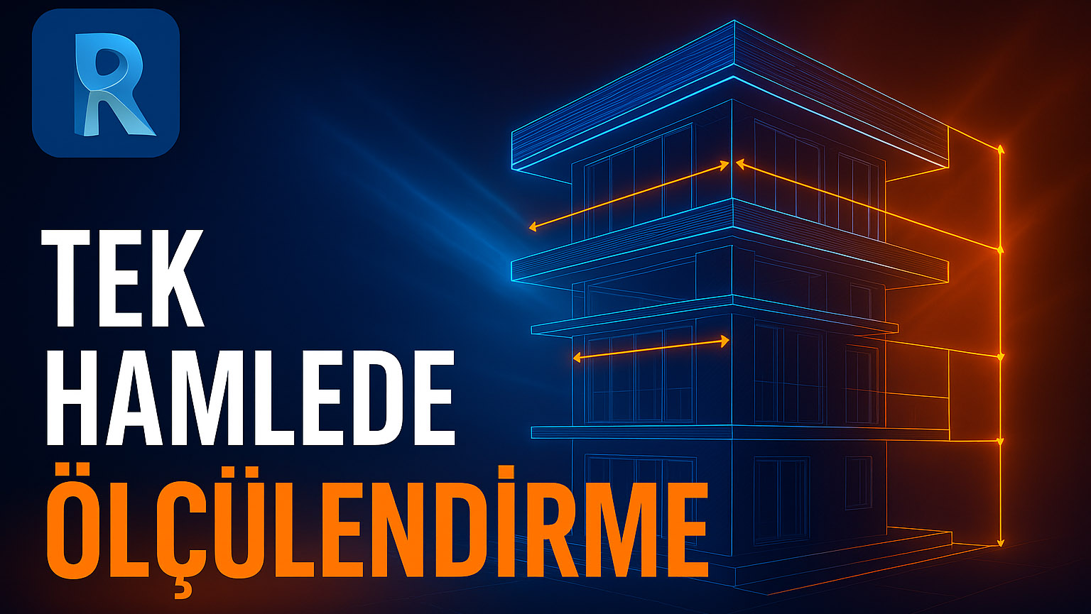 Tek Hamlede Ölçülendirme Revit