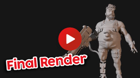 Sette Oluşturulan Karakterin Final Renderi