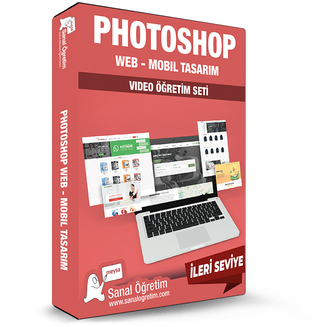 Photoshop Web - Mobil Arayüz Tasarımı Uygulama Seti