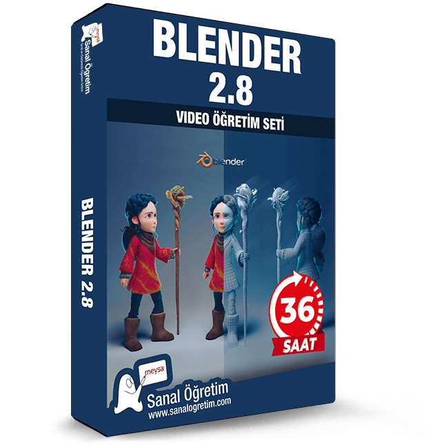 Blender 2.8 Modelleme, Renklendirme, İskeletlendirme