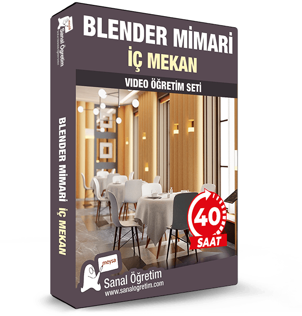 Blender Mimari İç Mekan Eğitim Seti